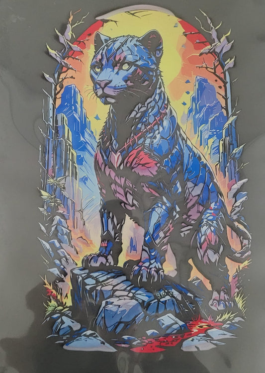 für schwarze T-Shirts wild Panther