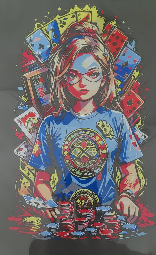 für schwarze T-Shirts Casino Girl