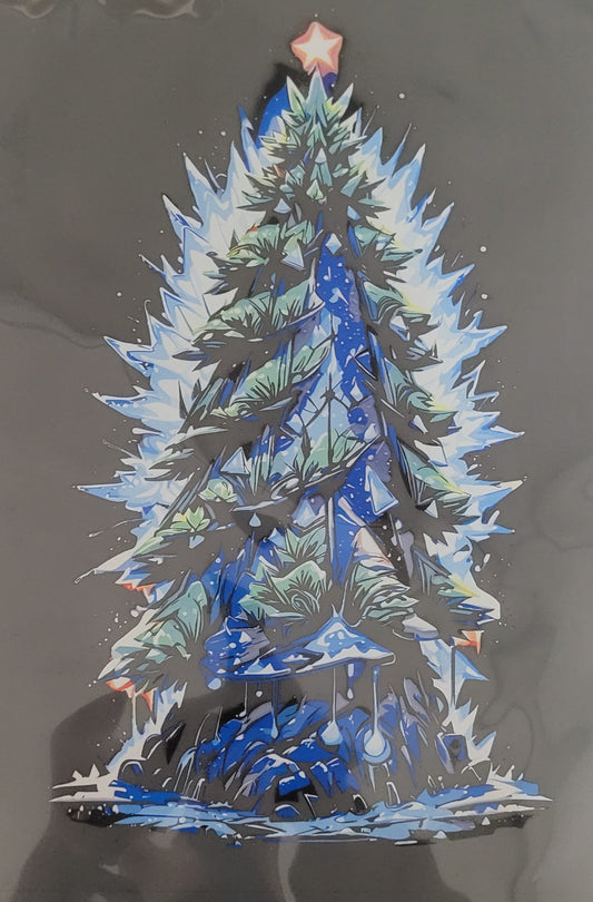 für schwarze T-Shirts himmlischer Tannenbaum