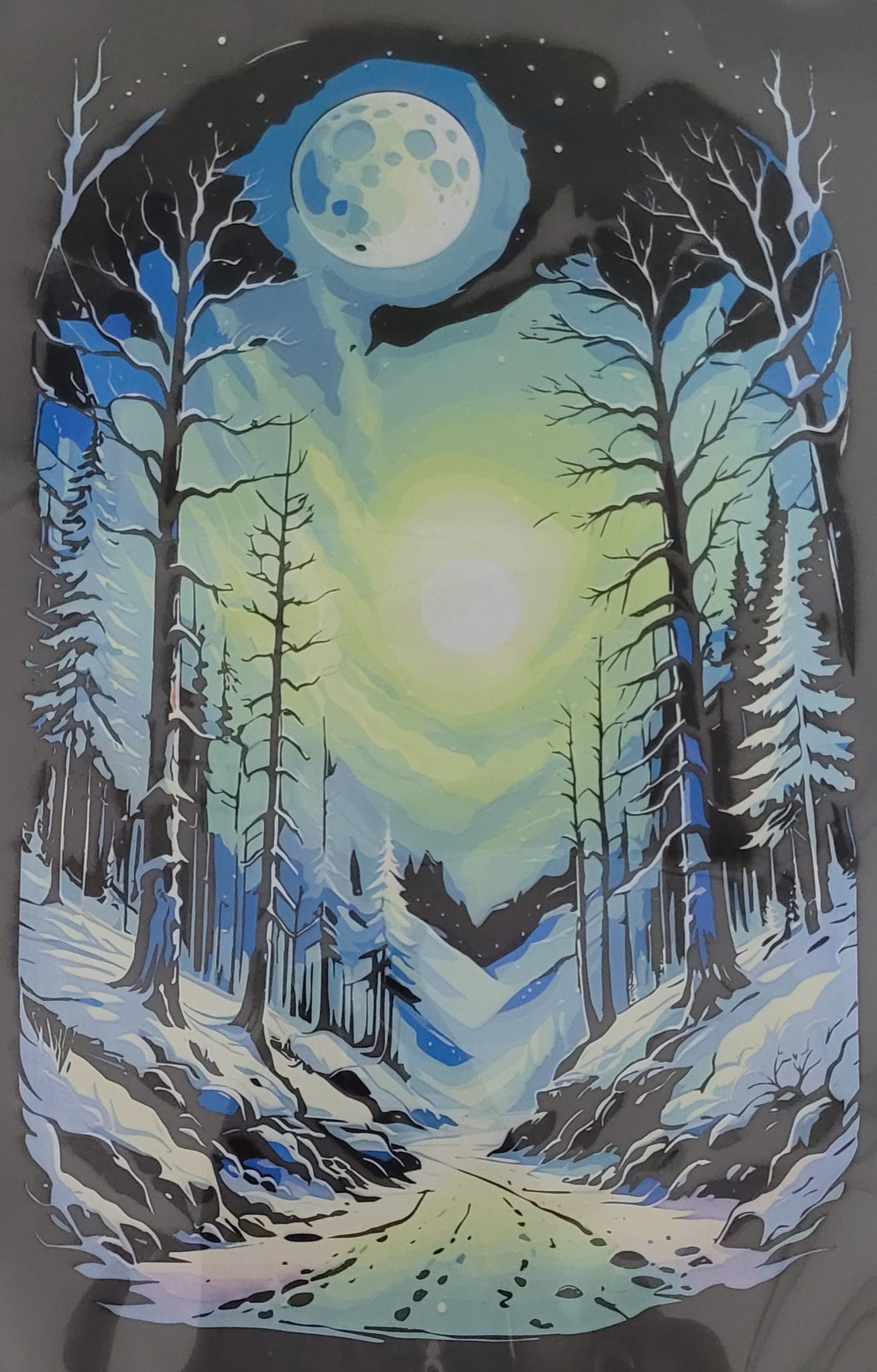 für schwarze T-Shirts Mystery Moon