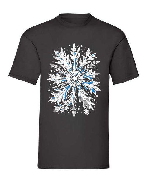 T-Shirt schwarz Big Snowflake