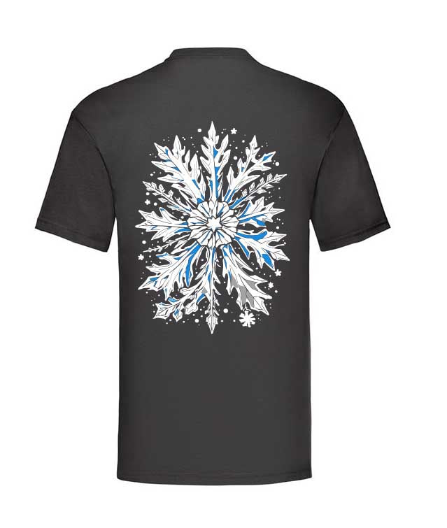 T-Shirt schwarz Big Snowflake