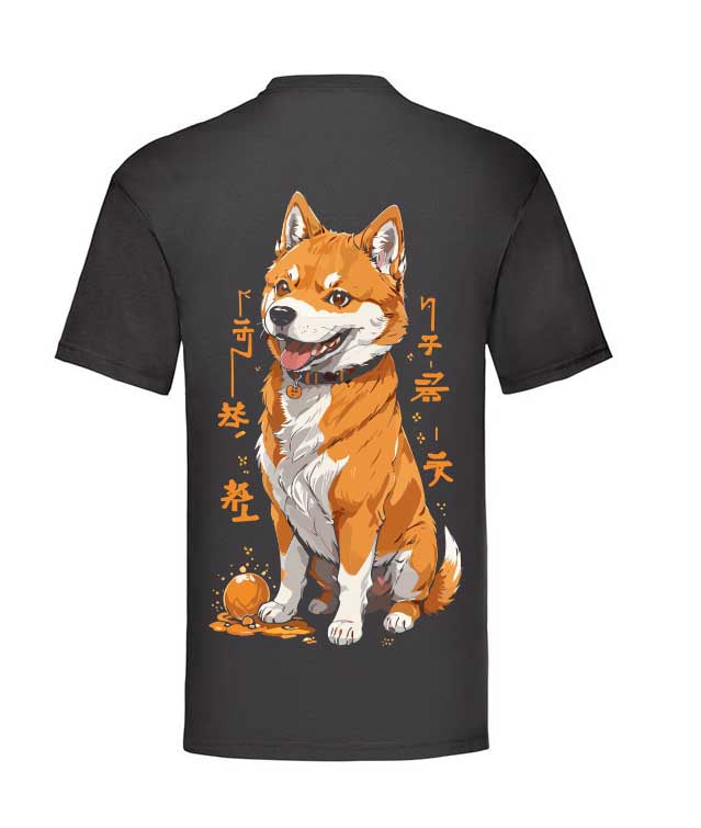 T-Shirt orange Akita Inu